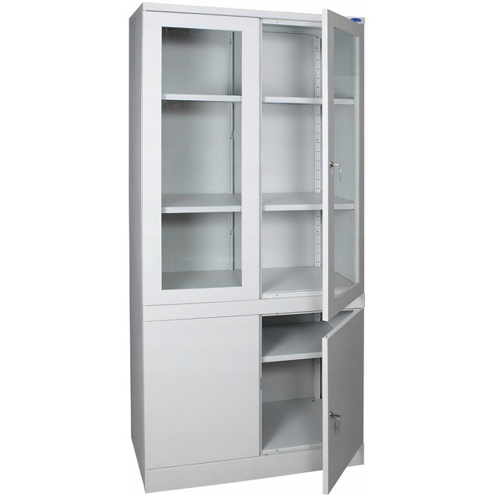 Szafa metalowa lekarska witryna Na Akta Medyczna Solidna Przeszklona SM-27S, 54035-0002