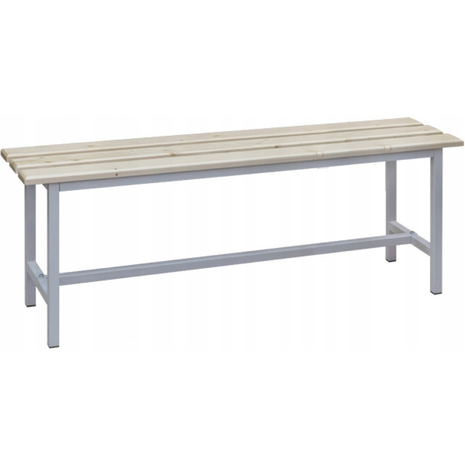 Ławka METALOWA 150 cm do SZATNI szkolnej przebieralni poczekalni BHP C1500, 51505-0024