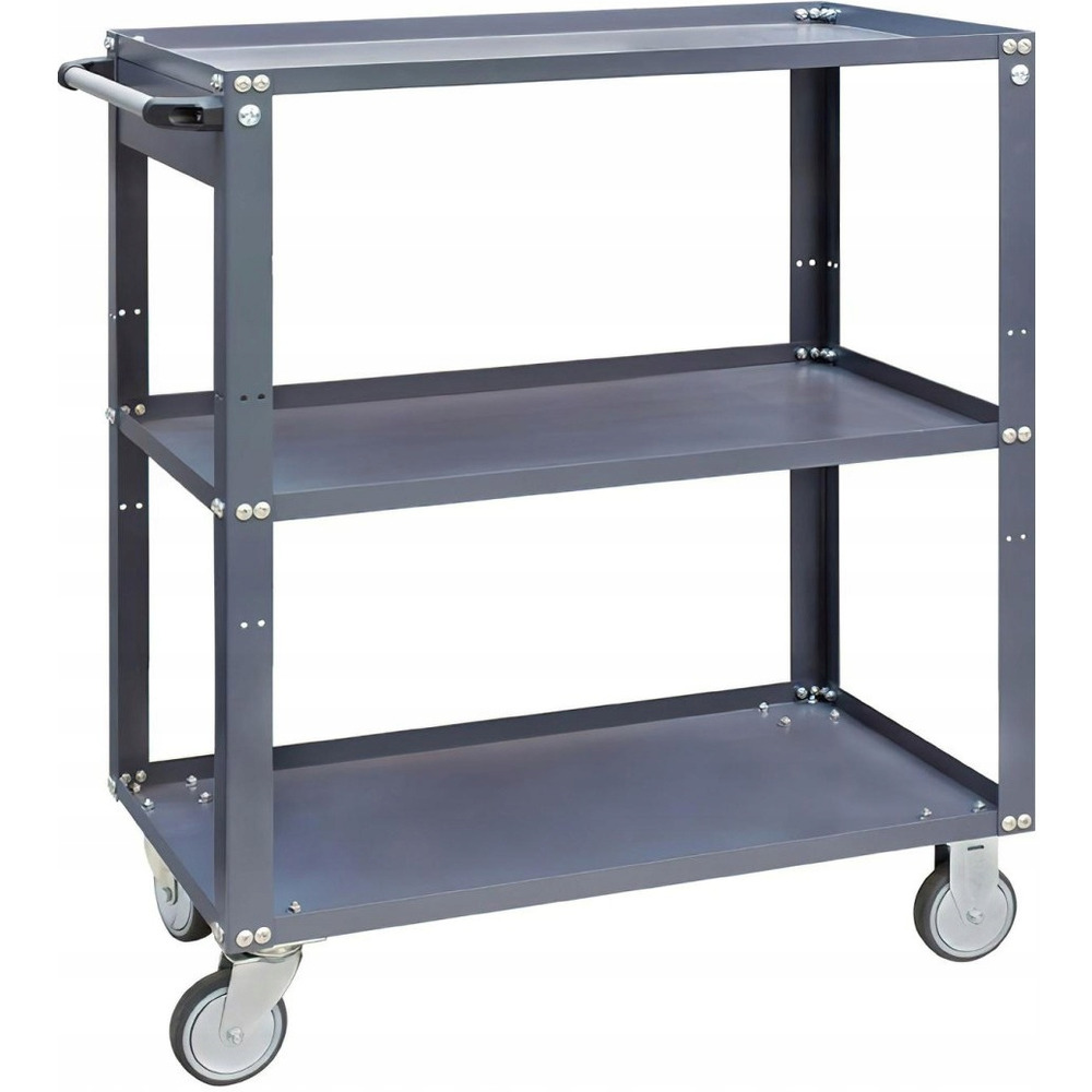 Wózek NARZĘDZIOWY WARSZTATOWY TRANSPORTOWY METALOWY PUSTY trzypółkowy VPR-1, 52525-0001