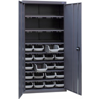Warsztatowa METALOWA szafa NARZĘDZIOWA duża z pojemnikami ZAMYKANA YSM-18/3
